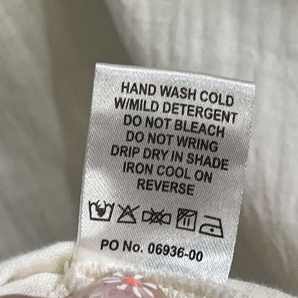 Show Me Your Mumu Coverup Womens S Cream Captain Button Down Gauze Maxi Beachy - Picture 7 of 10